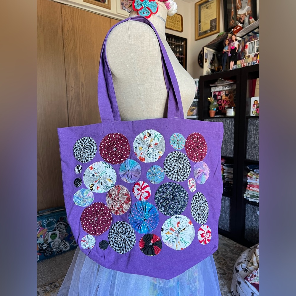 💜Tote Bag with Yo-yos!💜